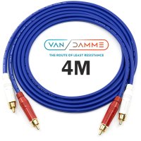 반담 Vandamme Pro Grade XKE OFC 파랑 암페놀 RCA + RCA 금도금 스테레오 인터케이블 4M