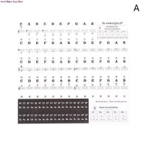 투명한 피아노 키보드 스티커 54/61 키 전자 흰색 키