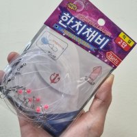 트리플 이카메탈 리더 한치채비 한치낚시 채비 2단