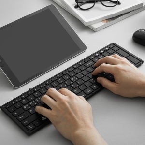 아이노트 X-Folding XK903B 풀사이즈 접이식 블루투스 키보드 멀티페어링