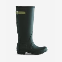 헌터 여성 레인부츠 톨 백 어드저스터블 그린 장화 Hunter rainboots