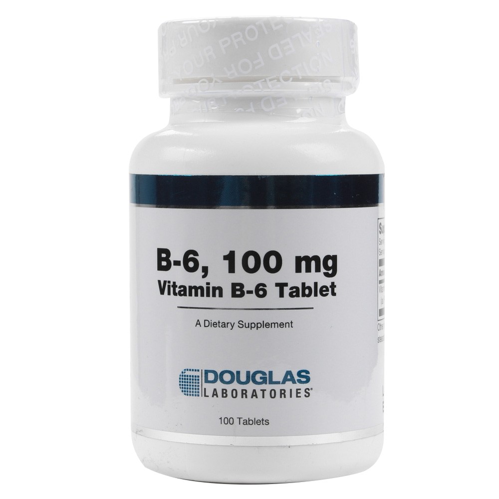 <b>더글라스랩스 비타민B6</b> 100mg 100정