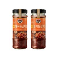 CJ제일제당 백설 매콤칼칼 돼지등갈비양념 470g x2개