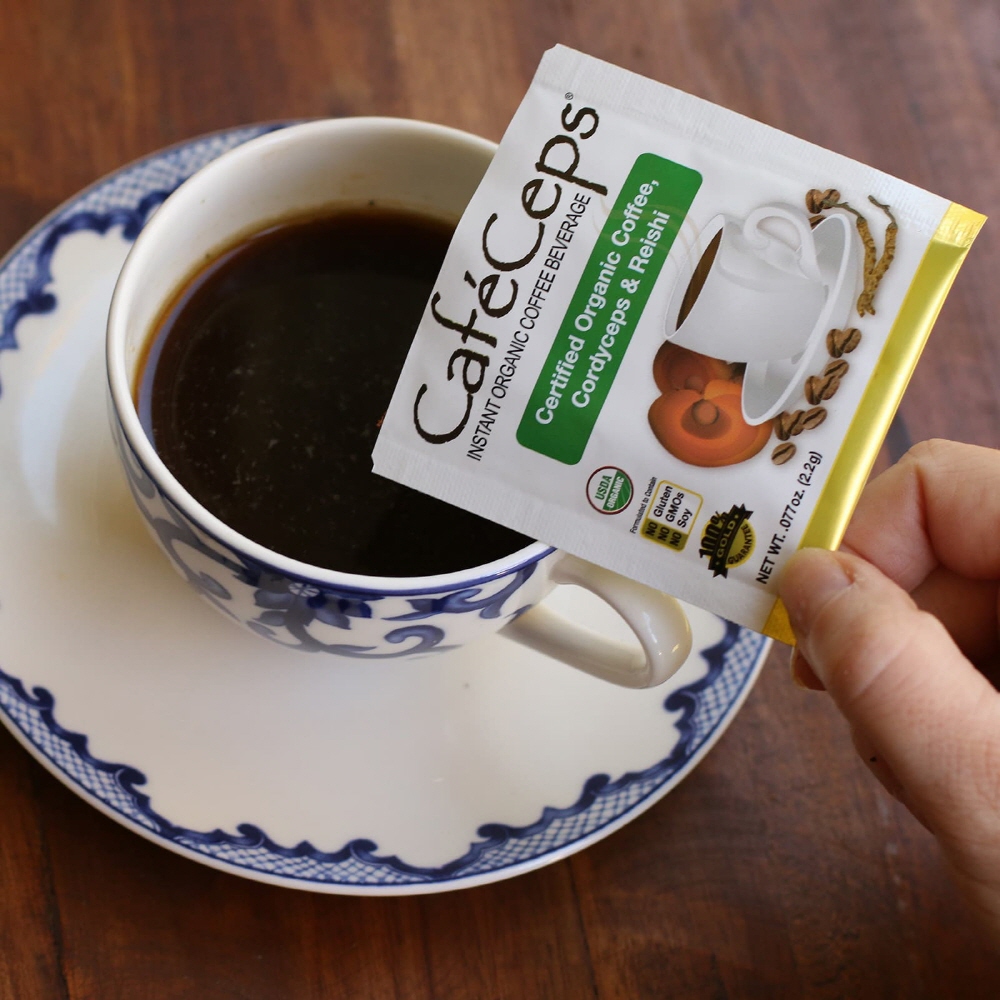 버섯커피 동충하초 영지버섯 분말 CGN <b>CafeCeps</b> 아라비카커피 30팩