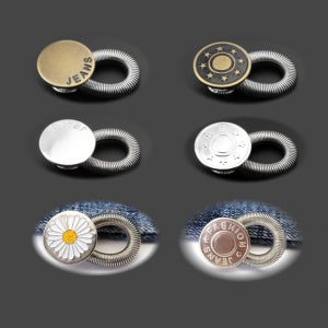 6종 스프링 바지 허리 확대 버클 원형 셀프 수선 단추