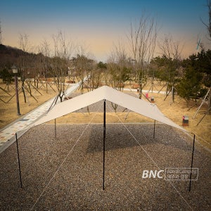 마운트리버 타프 풀세트 블랙코팅 대형 렉타타프