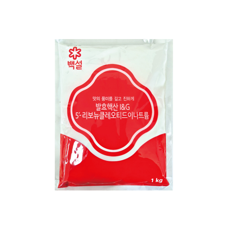 CJ 백설 조미료 MSG 5-리보뉴클레오티드이나트륨 1kg 바이오<b>핵산</b> 아이지 IG