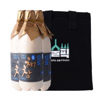 술픽 해창막걸리 12도 900ml 3병 보냉백 세트