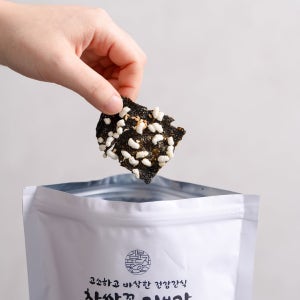 찹쌀꽃 김부각 (실속형) 아이도 좋아하는 고소담백 전통수제 저칼로리 건강 겨울간식 명절선물