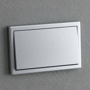 베코 보노 VONO 전기 전등 스위치 커버 메탈실버 1개용 1구