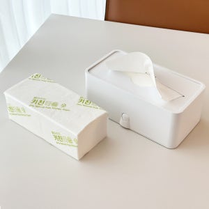 티슈갤러리 뽑아쓰는 키친타올 천연펄프 2겹 1000매+화이트케이스