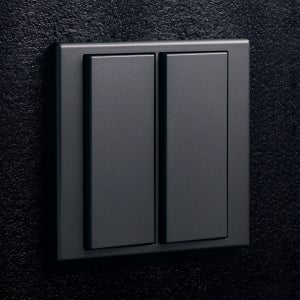 베코 보노 VONO 전기 전등 스위치 커버 메탈그레이 2개용 2구