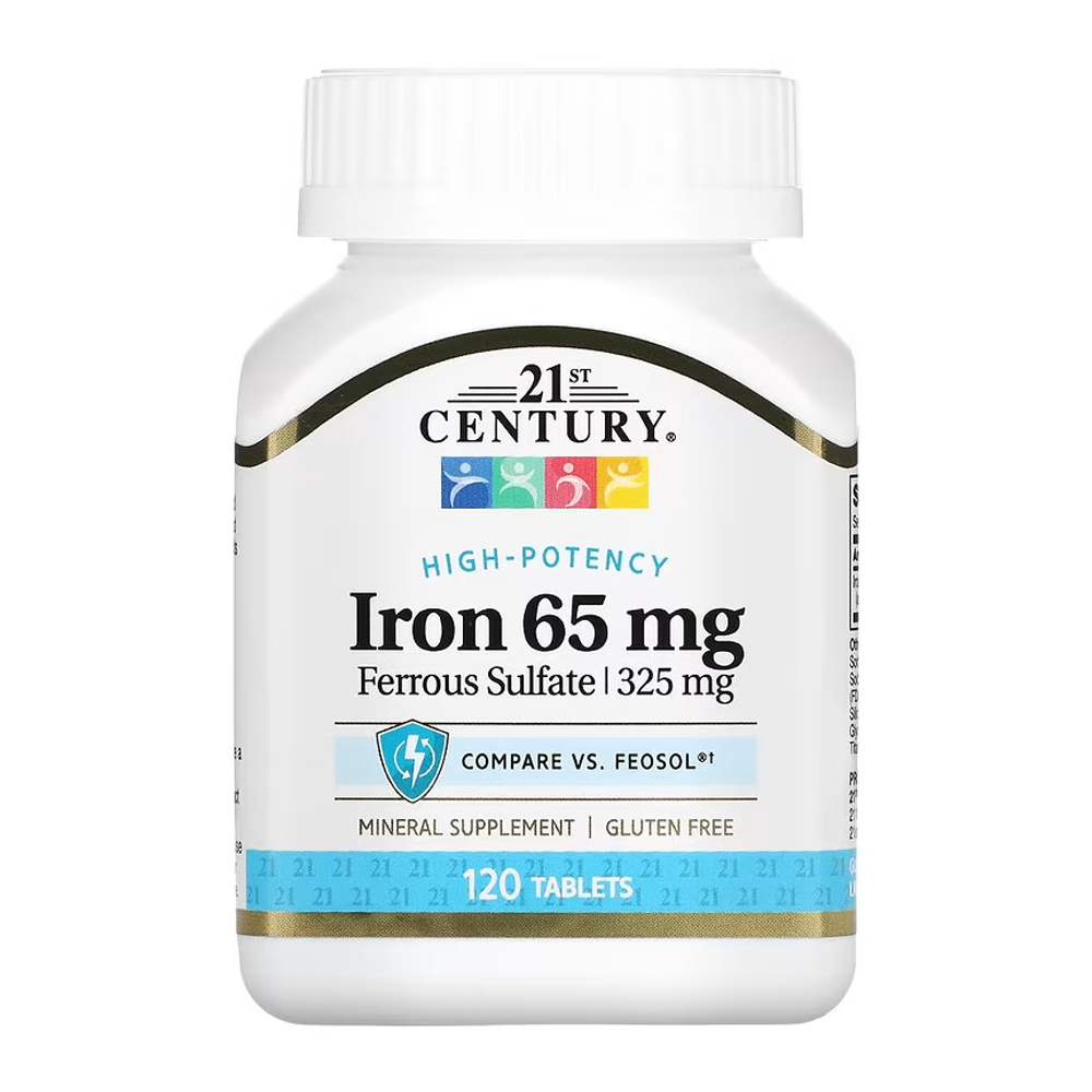 21세기 센추리 센츄리 철분 <b>Iron 65mg</b> 120정