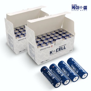 AA 32알+32알 국산 케이셀 프리미엄 알카라인 건전지 1.5V LR6 (벌크)