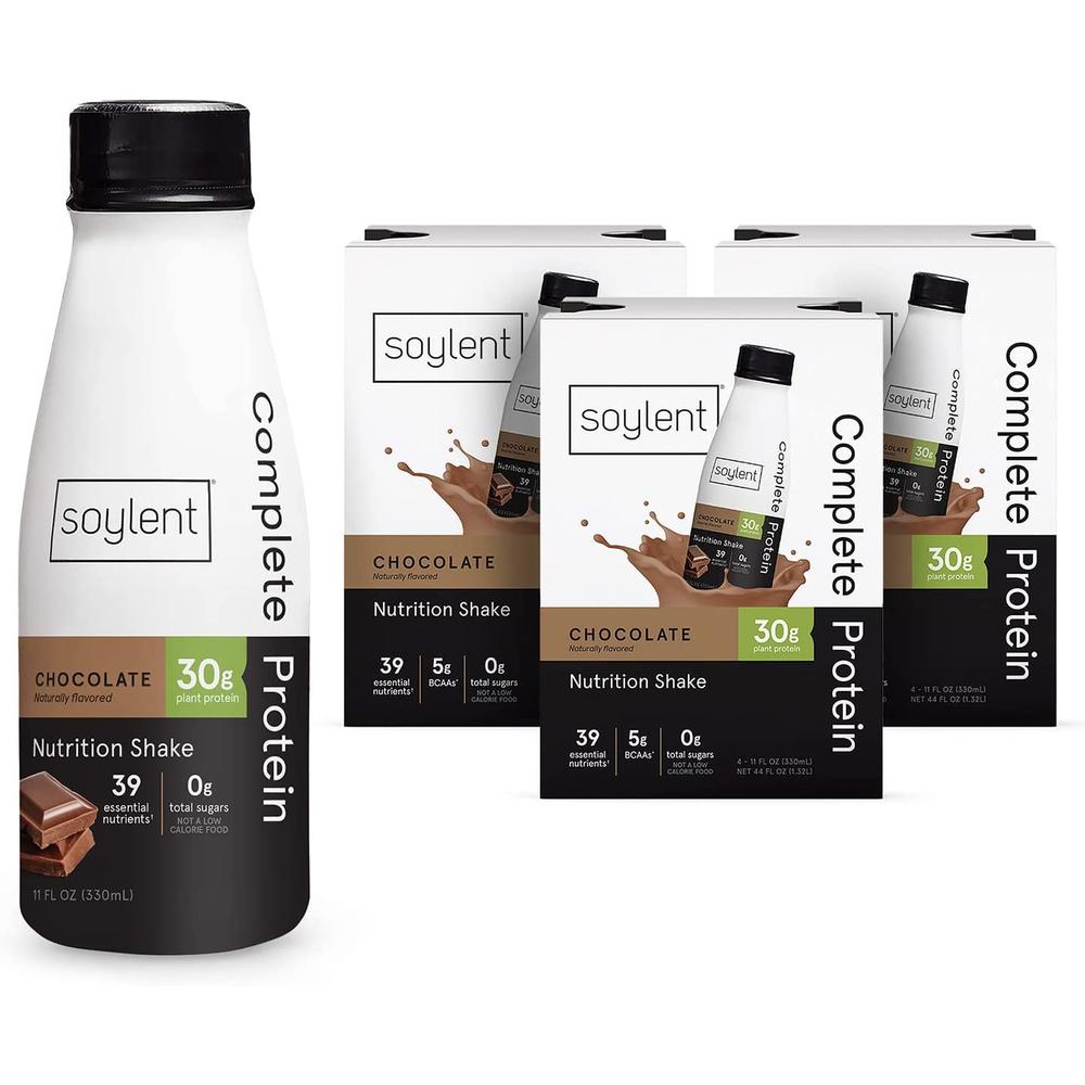 Soylent Nutrition Shake <b>소이렌트</b> 컴플리트 프로틴 초콜릿 11floz 330ml 12팩