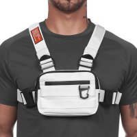 러닝 벨트 초경량 백 가방 힙색Chest rig 남성 streetwear 힙합 허리 팩