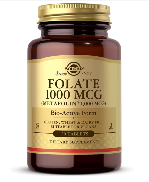 Solgar 솔가 메타폴린 활성형 엽산 Folate 활성엽산 1000mcg 60정