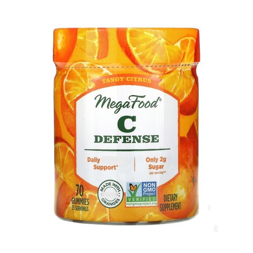 메가푸드 <b>C 디펜스</b> 탠지 시트러스 맛 구미젤리 70개