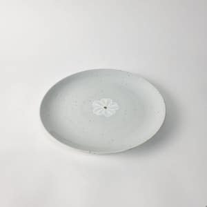 고백자 국화 원 뷔페 접시 1호 식당 분식 중식 분식집 중국집 그릇