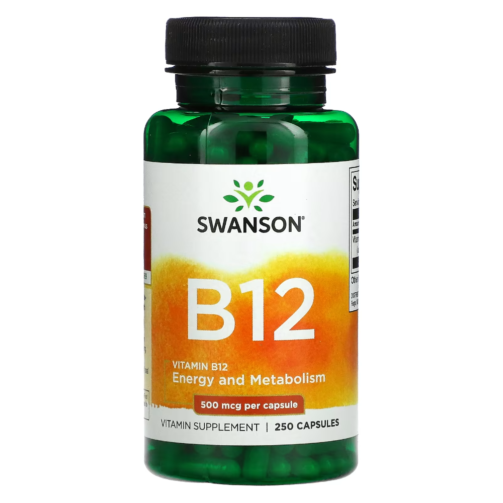 스완슨 비타민B12 <b>시아노코발라민</b> 500mcg 260캡슐