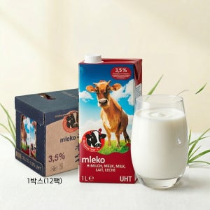 메도우스타 3.5% 폴란드 멸균우유 1Lx12개 박스