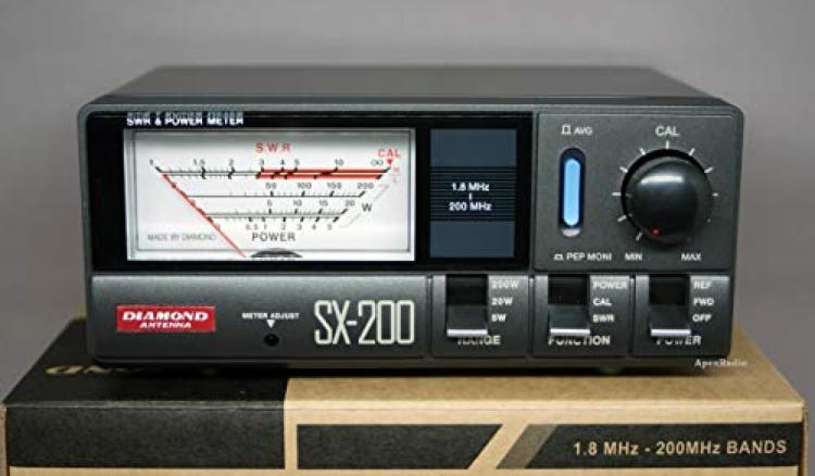 다이이치 전파 공업 다이아몬드 통과형 SWR·파워계 1.8~200MHz SX-200