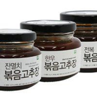 다산명가 볶음고추장 선물세트 A / 250g x 3병(한우, 전복, 잔멸치) / 명가비법