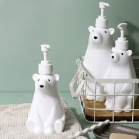 북극곰 디스펜서 300ml 주방 욕실 소분용기 샴푸통 세제통 공병 리필용기