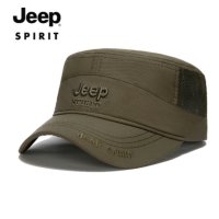 Jeep 여름용 자수로고 매쉬헌팅캡 인민군모자