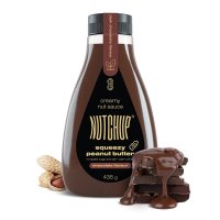 넛첩 NUTCHUP 짜먹는 무설탕 땅콩 버터 초콜릿 435g 키토 비건 디저트 소스