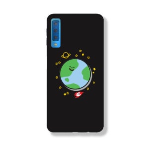 갤럭시 A750 케이스 젤리 그립 톡홀더 스마트톡 세트 지구본B