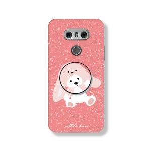 LG G6 케이스 그립 톡홀더 스마트톡 젤리 햇애니멀 바니바니 G600