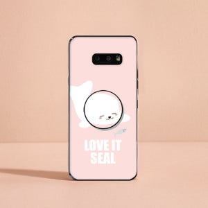 LG V50S 케이스 젤리 그립 톡홀더 스마트톡 세트 동물친구 물개친구