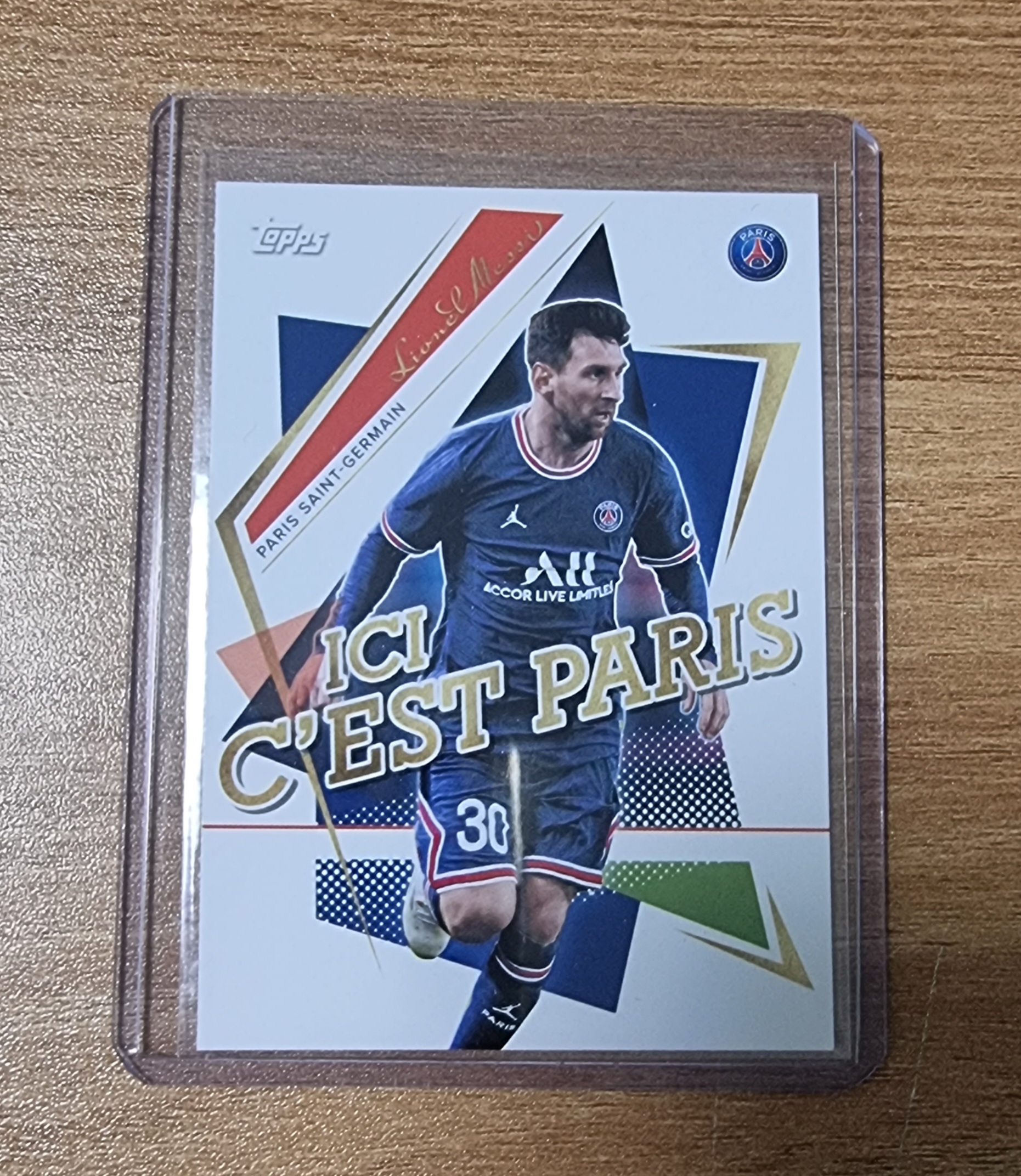 리오넬 메시 설명필독 2021-22 Topps Paris Saint-Germain Team Set No-42 축구 카드