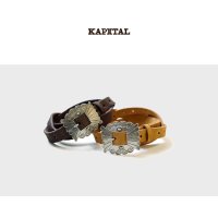 캐피탈 KAPITAL 스웨이드 푸에블로 버클 벨트