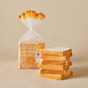 델리팜 더부드러운 식빵 380g (6입 냉동) 저온숙성 천연효모사용 합성첨가물 무첨가