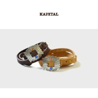 캐피탈 KAPITAL 스웨이드 푸에블로디스코 버클 벨트