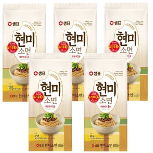 샘표 현미소면 400g 5개 쌀국수 라면