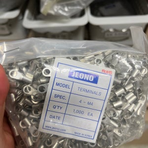 압착단자 JOT 4-M4 압착터미널 링러그 전선연결 전오 배선 연결 커넥터 컨넥터