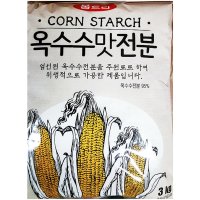 한식당용 옥수수전분분말 3KG 부침개 녹말가루 수제비