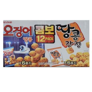 오리온 오징어 땅콩 강정 스낵 모음 봉지 과자 코스트코 990g 12개입