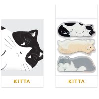 킹짐 키타 KITTA 클리어 포켓 마스킹테이프 [고양이] KITT016