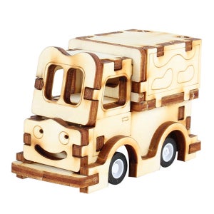 영공방 나무 조립 키트 DIY 달려라 우유배달차 YM 861-9