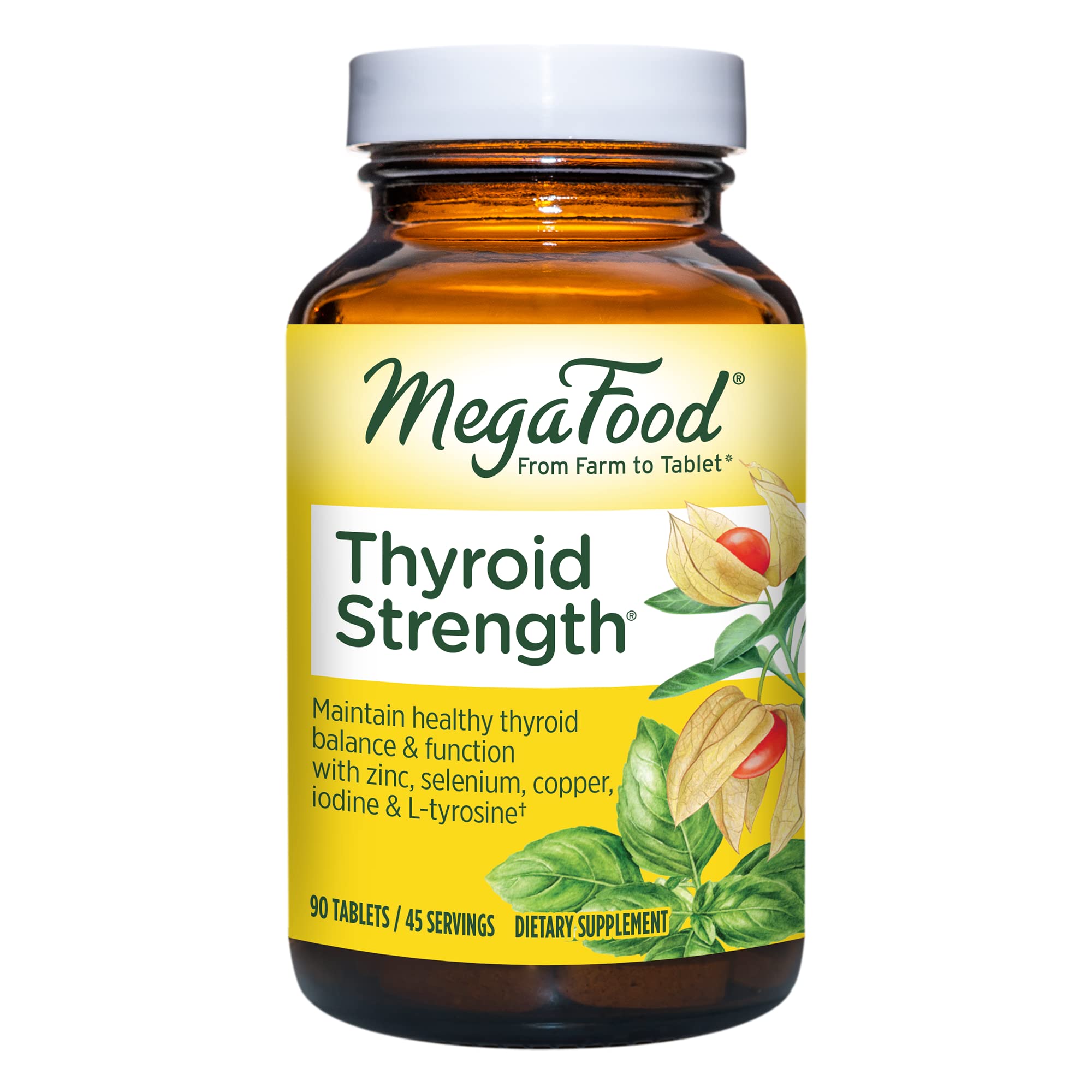 <b>메가푸드</b> Thyroid Strength 90정 아이오딘 아연 셀레늄 <b>구리</b> 티로신