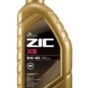 ZIC 100%합성유 X9 FS LS 5W30 5W40 LPG 가솔린 디젤엔진오일 1리터