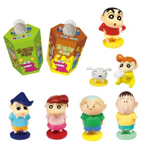 짱구 피규어 7종 세트 초코비 저금통 캐릭터 장난감 크레용신짱