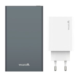 밸류엠 아이폰13 14 플러스 맥스 100W 초고속 충전 보조배터리 20000mAh + 충전기 C세트