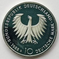 독일 1988년 10마르크 은화 쇼펜하우어 200주년 기념주화 옛날동전 행운선물