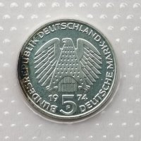 독일 1974년 5마르크 은화 헌법 제정 25주년 기념 주화 서부 기념주화 옛날동전 행운선물