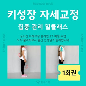 힐니스북 자세교정 힐클래스 스포츠강좌이용권 비대면 유청소년 물리치료사 분석 맞춤운동